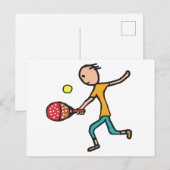 Padel Tennis Postkarte (Vorne/Hinten)