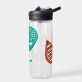 Padel Tennis Rackets und Balls Personalisiert Trinkflasche (Links)