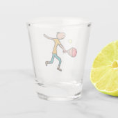 Padel Tennis Schnapsglas (Rückseite)