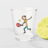 Padel Tennis Schnapsglas (Vorderseite)