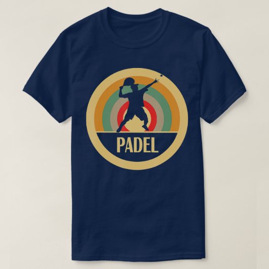Padel Tennisspieler Vintag T-Shirt (Design vorne)