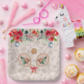 Padel Themed Paper Plates – Festive Racquet Motif Pappteller (Party)