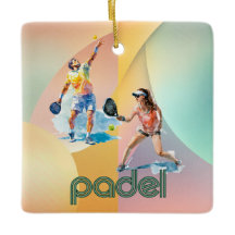 Padel-Urlaubs-Ornament – Vibranter Padel-Stil
