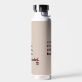 Padel Water Bottle-Personalize Word Vibe Taupe Trinkflasche (Links)