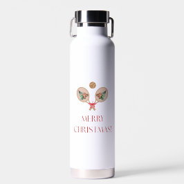 Padel-Weihnachts-Wasserflasche - Festives Padel-Mo Trinkflasche