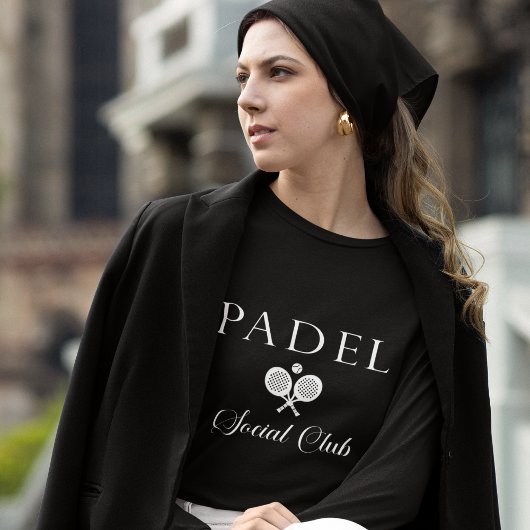 Padel Women’s T-Shirt – Padel Social Club Black Tri-Blend Shirt