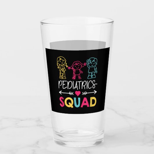 Pädiatrie Squad Nurse Niedlich Glas (Vorderseite)