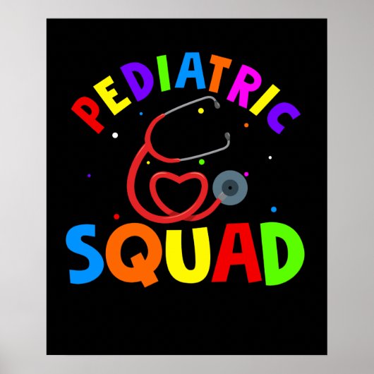 Pädiatrie Squad Peds Pädiatrische Krankenschwester Poster (Vorne)