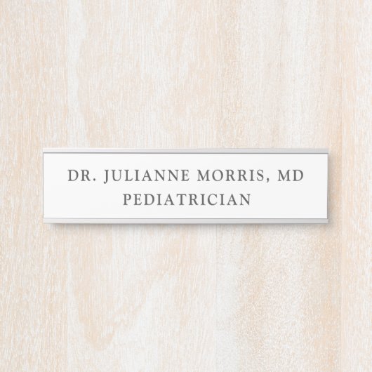 Pädiatrie Türschild (Vorderseite )