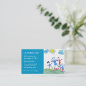 Pädiatrie W/B Visitenkarte (Stehend Vorderseite)