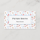 Pädiatriker-Muster für die Ausrüstung von White Do Visitenkarte (Vorderseite)