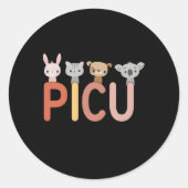 Pädiatrische Intensivpflege Runder Aufkleber (Vorderseite)