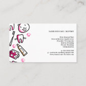 Pädiatrische Kinder Zahnmedizin Visitenkarte (Rückseite)