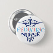 Pädiatrische Krankenschwester Button (Vorne & Hinten)