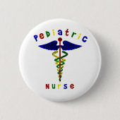 Pädiatrische Krankenschwester Button (Vorderseite)