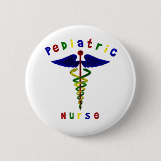 Pädiatrische Krankenschwester Button