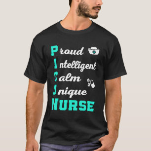 Pädiatrische Krankenschwester Definition Picu-Kran T-Shirt