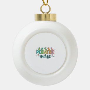 Pädiatrische Krankenschwester Dinosaurier Vintage Keramik Kugel-Ornament