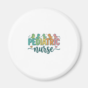 Pädiatrische Krankenschwester Dinosaurier Vintage Magnet