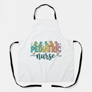 Pädiatrische Krankenschwester Dinosaurier Vintage Schürze