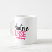Pädiatrische Krankenschwester Funny Gift Kaffeetasse (Vorderseite Links)