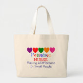Pädiatrische Krankenschwester-Geschenke Jumbo Stoffbeutel (Vorne)