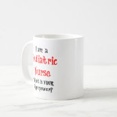 pädiatrische Krankenschwester Kaffeetasse (Vorderseite Links)