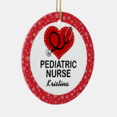 Pädiatrische Krankenschwester-kundenspezifische Keramik Ornament (Rechts)