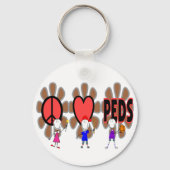 Pädiatrische Krankenschwester— "Pädiatrie der Lieb Schlüsselanhänger (Vorderseite)