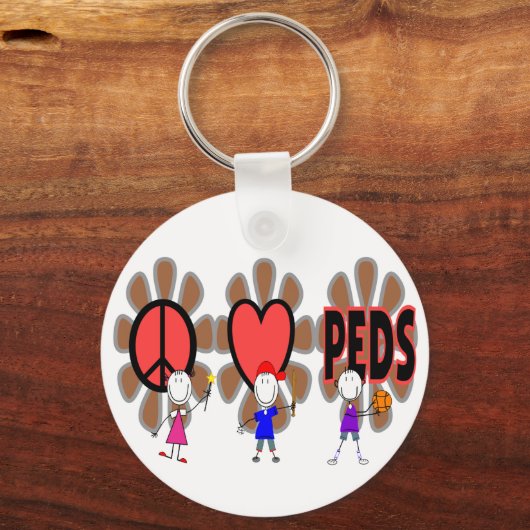 Pädiatrische Krankenschwester— "Pädiatrie der Lieb Schlüsselanhänger (Vorderseite)