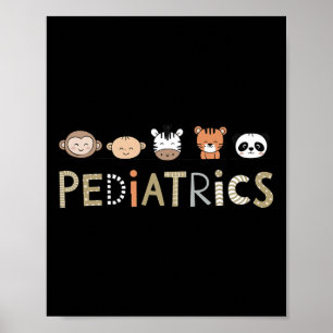 Pädiatrische Krankenschwester Pädiatrische Niedlic Poster