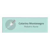 Pädiatrische Krankenschwester-personalisierte Namenschild (Vorderseite)