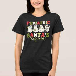 Pädiatrische Krankenschwester Santa's Squad Tri-Blend Shirt