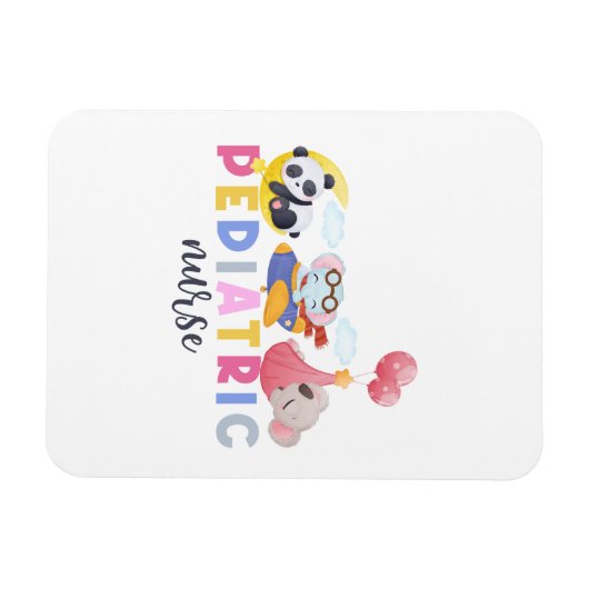 Pädiatrische Krankenschwester Tiergarten Zoo Peds Magnet (Horizontal)