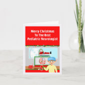 Pädiatrische Neurologe Frohe Weihnachtsfeier in MR Karte (Vorderseite)