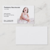 Pädiatrische Nutricionist Visitenkarte (Vorne/Hinten)