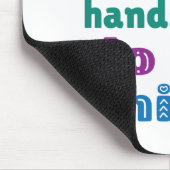 Pädiatrische OT hilft kleinen Händen große Dinge z Mousepad (Ecke)