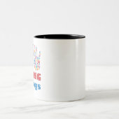 Pädiatrische OT hilft kleinen Händen große Dinge z Zweifarbige Tasse (Mittel)