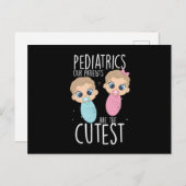 Pädiatrische Patienten Kinder Medizinisches Gesche Postkarte (Vorne/Hinten)