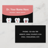 Pädiatrische Säugling Zahnärztliche Kinder Ärztlic Visitenkarte (Vorne/Hinten)