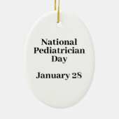 Pädiatrische Silhouette mit Kinderzauber Keramik Ornament (Hinten)