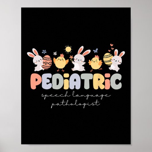 Pädiatrische Sprache Pathologe Ostersonne Poster (Vorne)