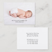 Pädiatrische Visitenkarte (Vorne/Hinten)