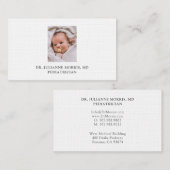 Pädiatrische Visitenkarte (Vorne/Hinten)