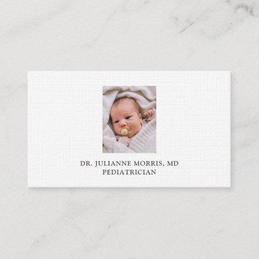 Pädiatrische Visitenkarte (Vorderseite)