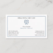 Pädiatrische Zahnärztin | Elegante Einstellungskar Terminkarte (Vorderseite)