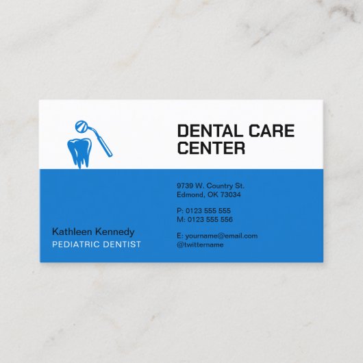 Pädiatrische Zahnärztin | Zahnarztpraxis Terminkarte (Vorderseite)