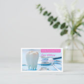 Pädiatrische Zahnärztin | Zahnarztpraxis Visitenkarte (Stehend Vorderseite)