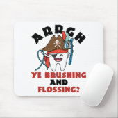 Pädiatrische Zahnpiraterie Thema Gesichtsrötung Mousepad (Mit Mouse)