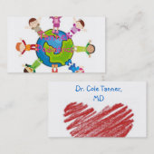 Pädiatrischer Arzt Visitenkarte (Vorne/Hinten)